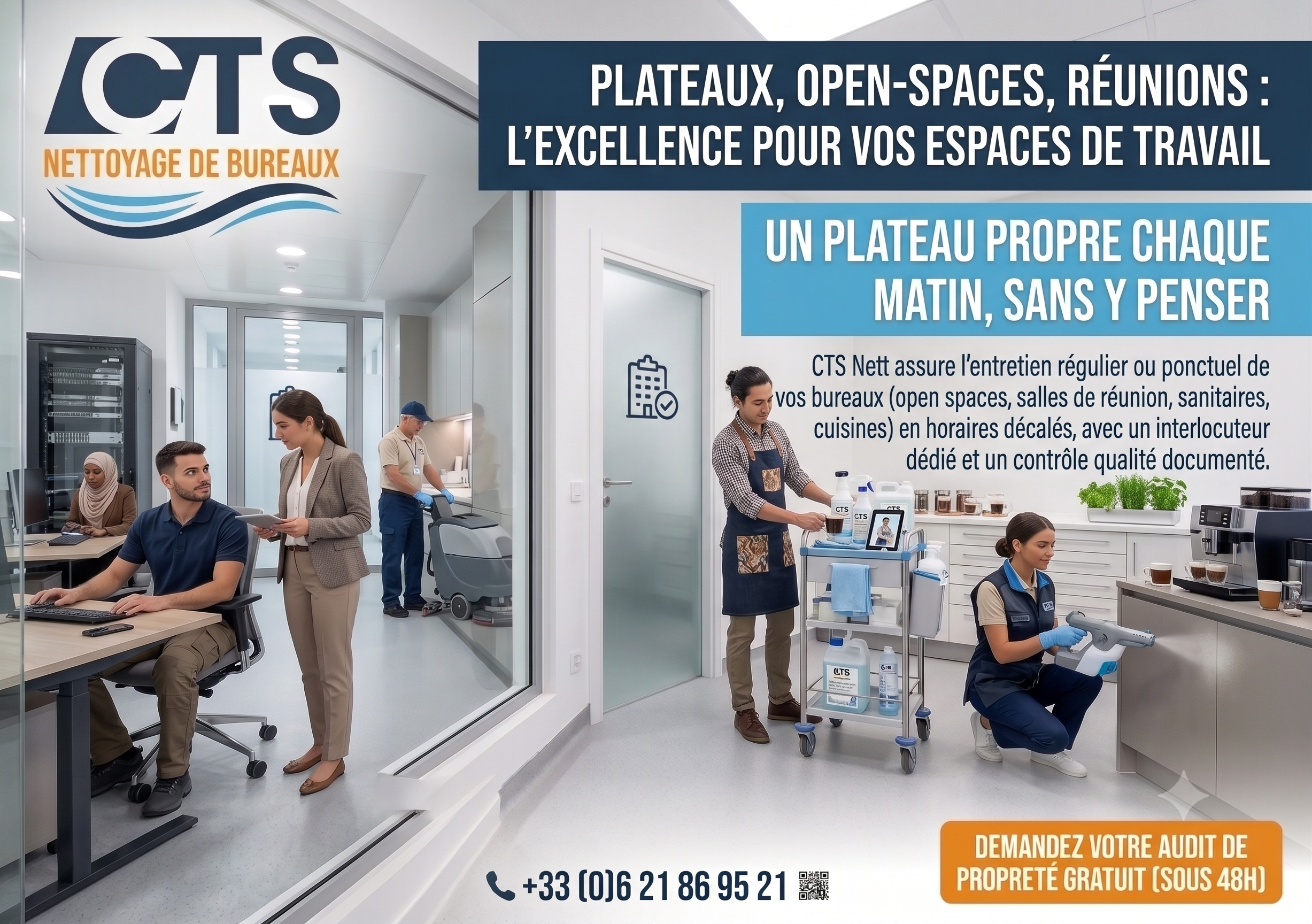 Nettoyage de bureaux - CTSNett